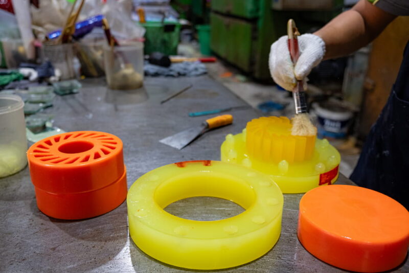 ยาง Polyurethane (PU) ทำได้กี่สี